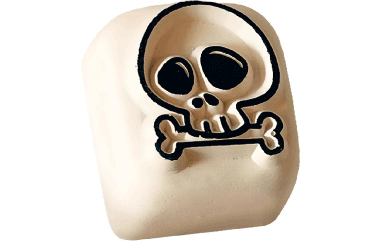 LaDot Tattoostempel Totenkopf – 1,5 × 1,5 cm – Stein