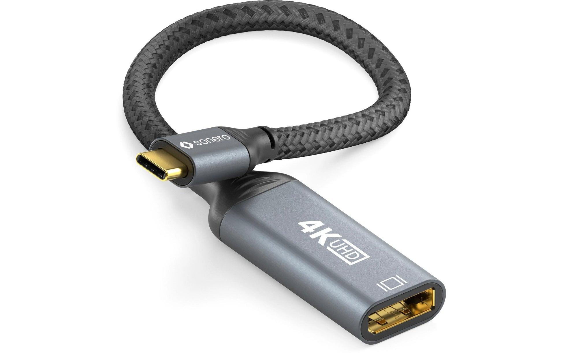 Sonero SPC-V110-002 USB-C zu DisplayPort Adapter – 4K (3840 × 2160) @ 60 Hz, 20 cm, DisplayPort 1.2