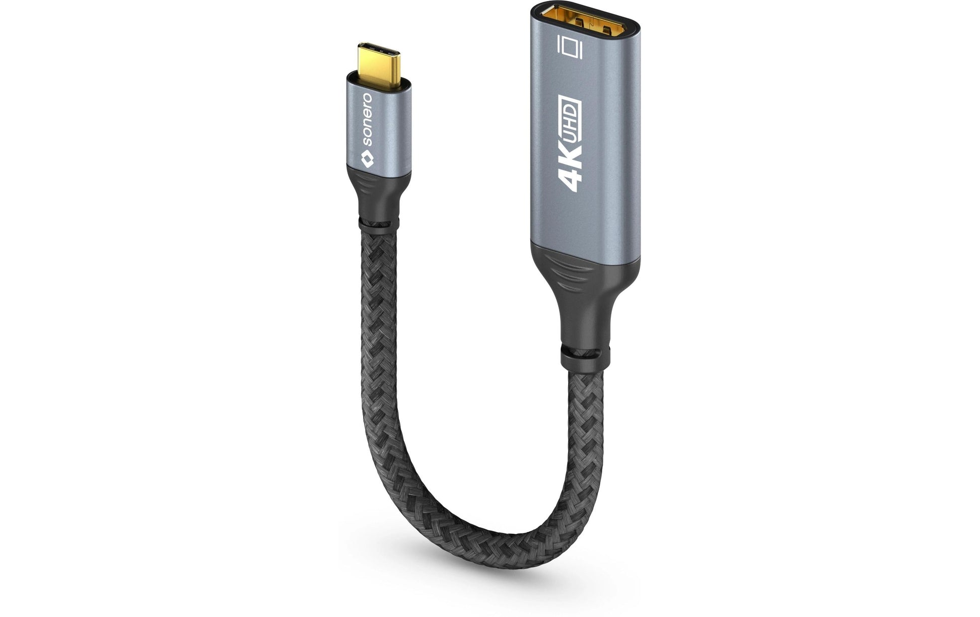 Sonero SPC-V110-002 USB-C zu DisplayPort Adapter – 4K (3840 × 2160) @ 60 Hz, 20 cm, DisplayPort 1.2