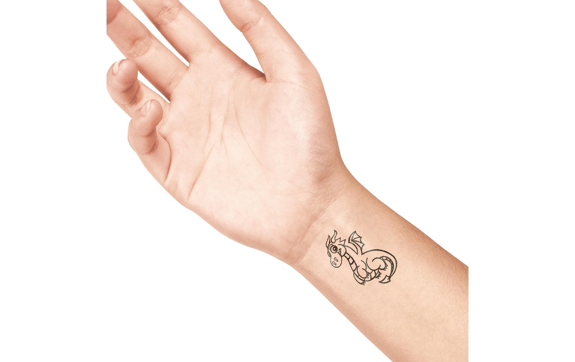 LaDot Tattoostempel M159 – Medium – 1 Stk, 2,5 × 5 cm – weiss – Stein