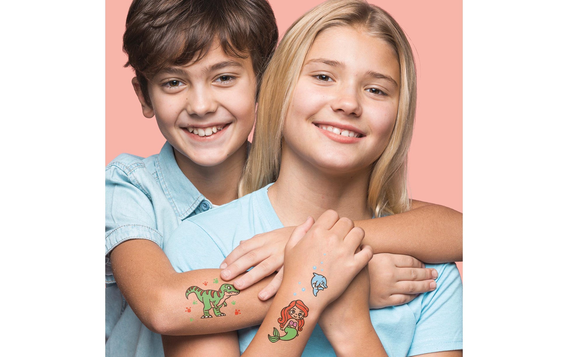 LaDot Tattoostempel Meerjungfrau – Weiss – 2,5 × 5 cm – Stein – 1 Stk