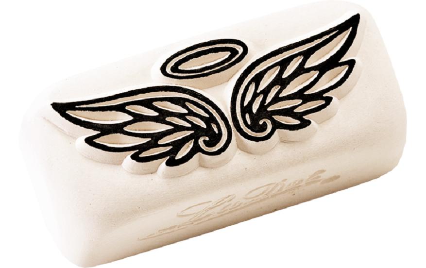 LaDot Tattoostempel M213 – Medium, 2,5 × 5 cm – weiss – Stein