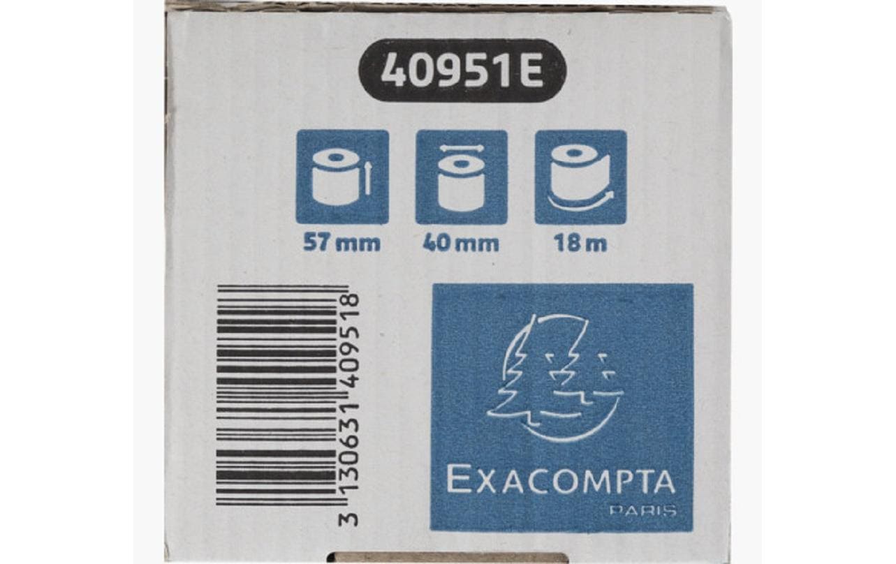 Exacompta Thermorolle – 57 mm × 18 m – 20 Stk.