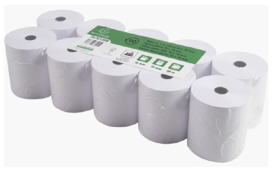 Exacompta Kassarolle – 76 mm × 40 m, Kern 12 mm – 10 Stk.