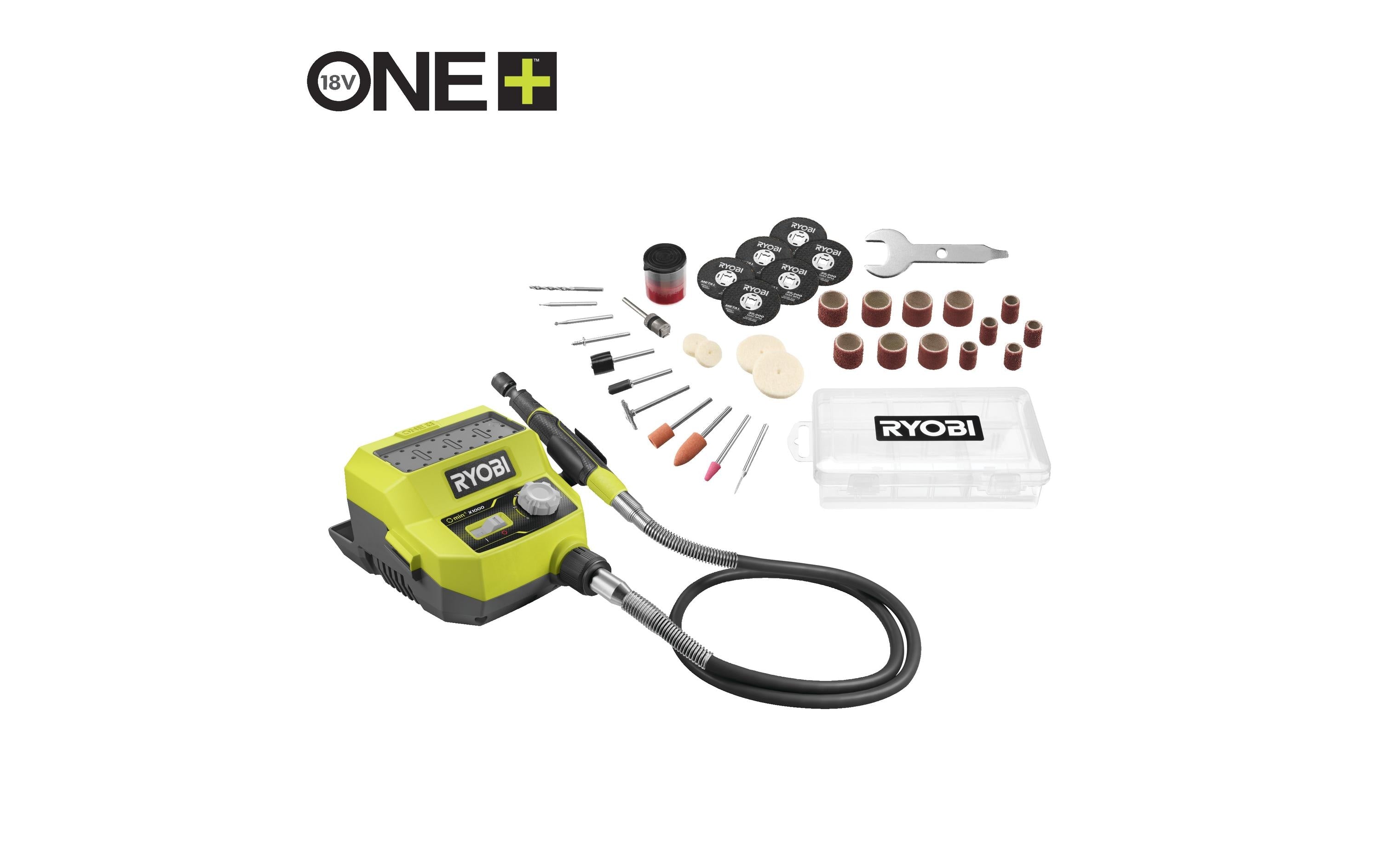 Ryobi Multifunktionswerkzeug RRTS18-0A35 – 18 V (ONE+) – Schnellwechsel-System (Ø 3,2 mm) – Solo – Brushless