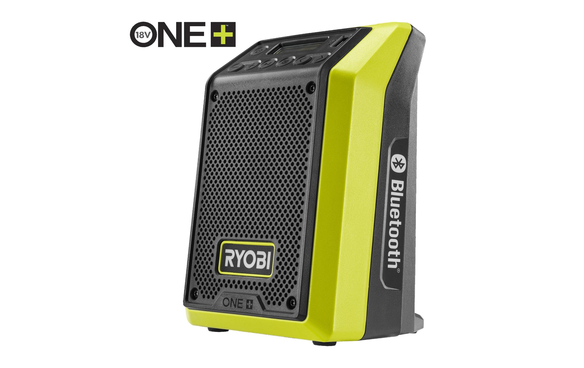 Ryobi RRDAB18-0 – Baustellenradio DAB, Bluetooth, IP54, für Ryobi ONE+ 18 V – Grün