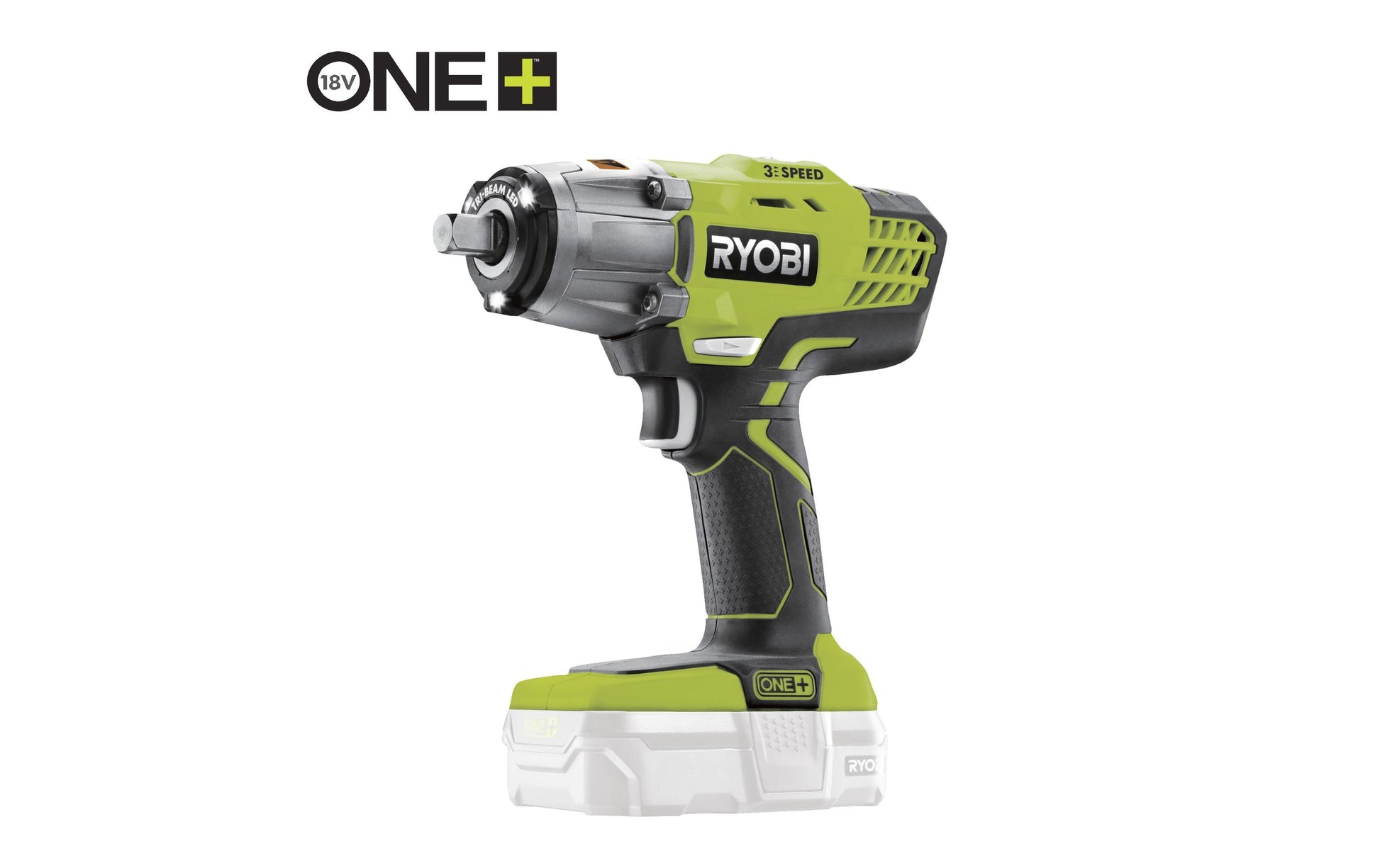 Ryobi Akku-Schlagschrauber R18IW3-0 – 18 V (ONE+) – 1/2" Vierkantaufnahme – 400 Nm – Solo