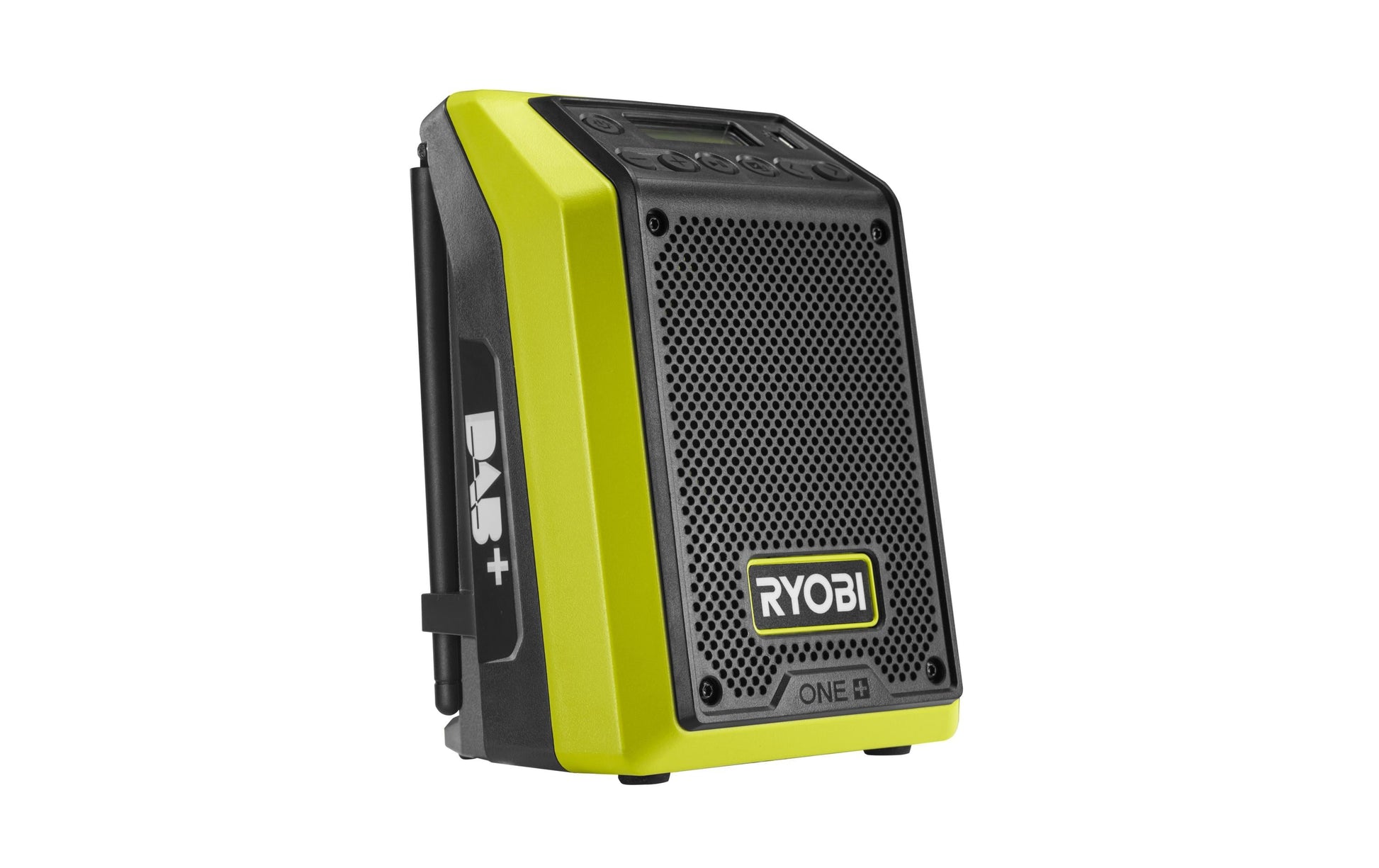 Ryobi RRDAB18-0 – Baustellenradio DAB, Bluetooth, IP54, für Ryobi ONE+ 18 V – Grün
