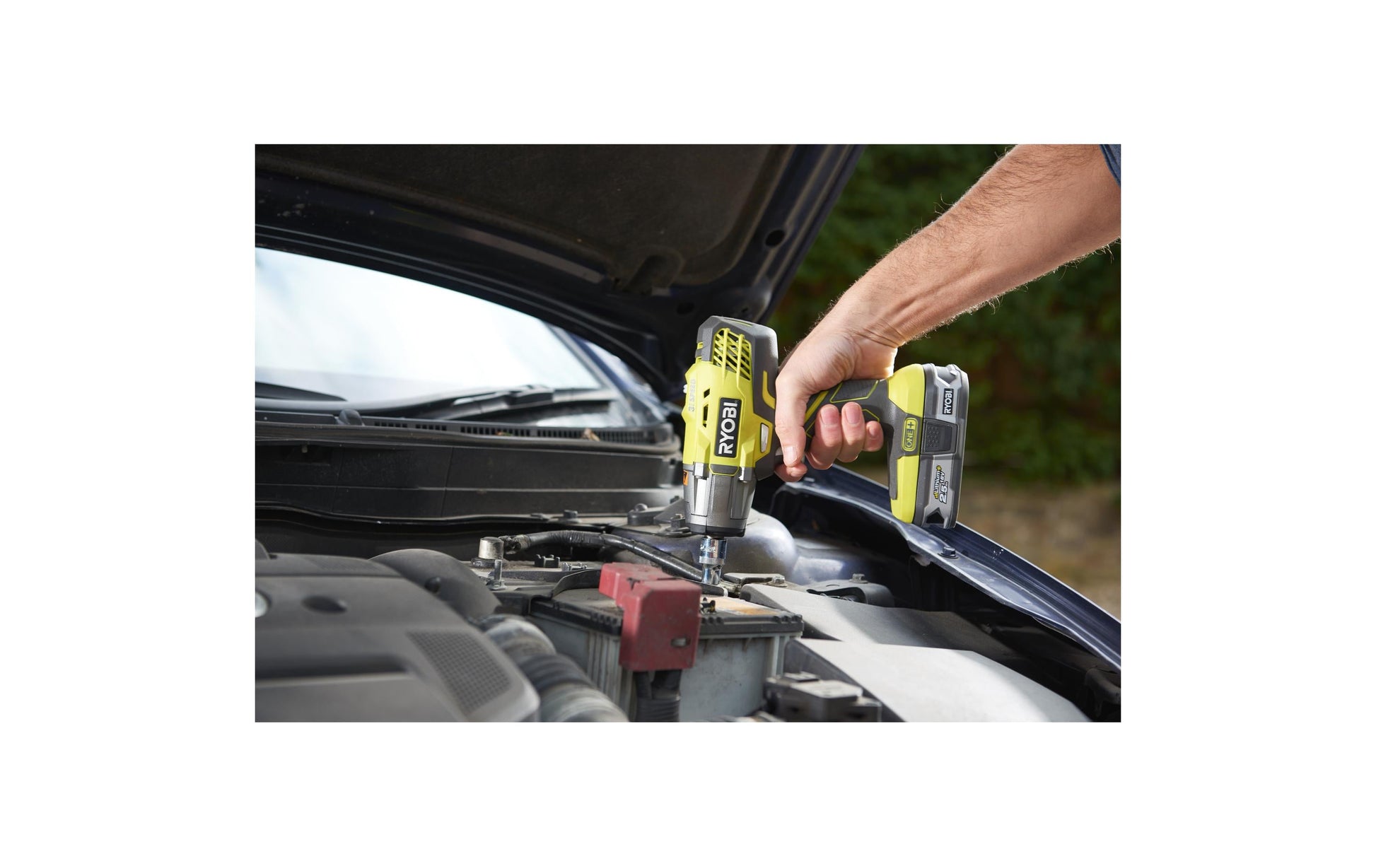 Ryobi Akku-Schlagschrauber R18IW3-0 – 18 V (ONE+) – 1/2" Vierkantaufnahme – 400 Nm – Solo