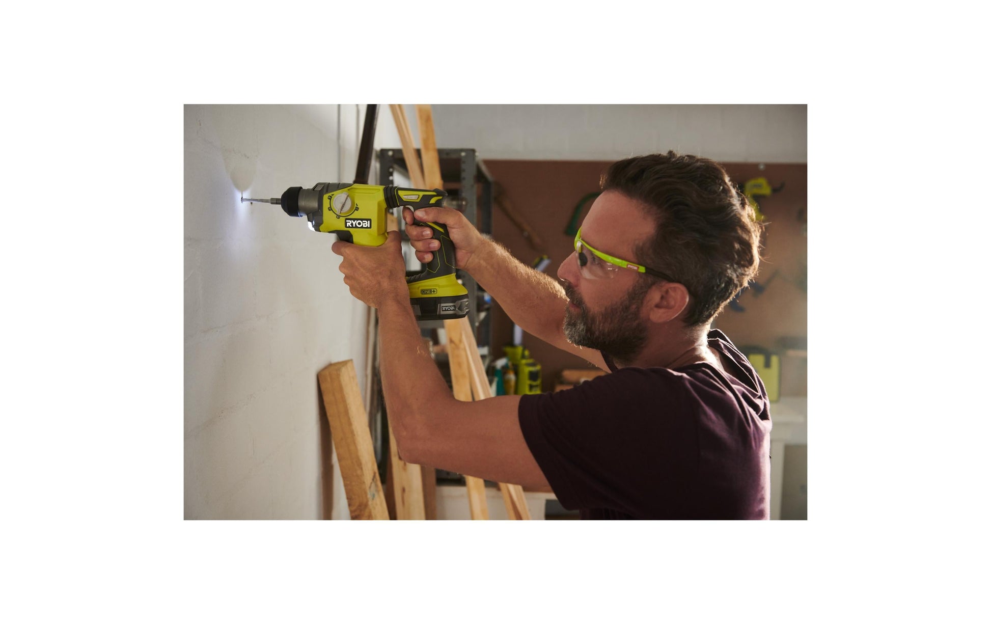 Ryobi Bohrhammer R18SDS-0 – 18 V (ONE+) – Beton Ø 16 mm – 1,3 J – Solo