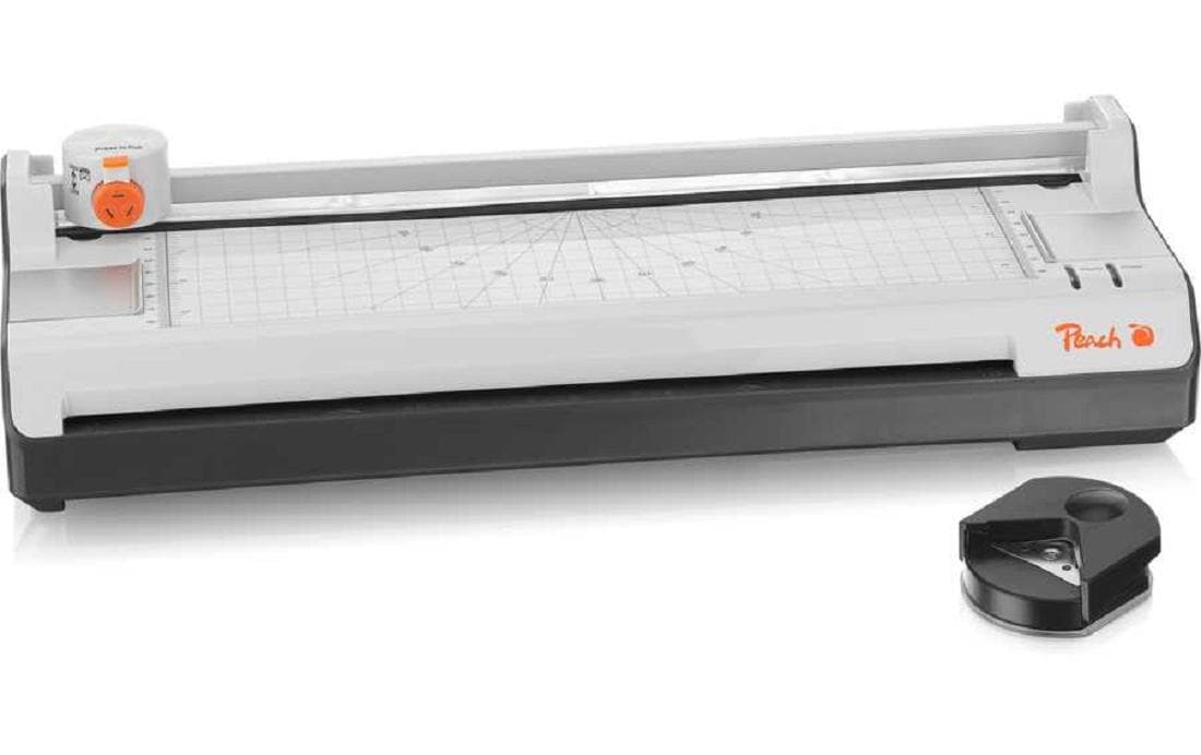 Peach bürogeräte Peach PBP450 Laminiergerät A3 – 2-Rollen, 125 µm, Kaltlamination, Aufheizzeit 3 Min., Weiss