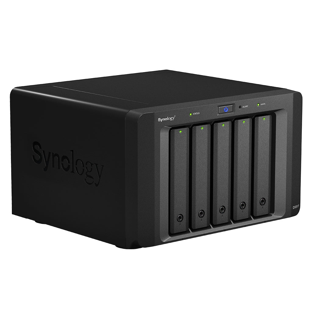 Synology DX517 – 5-Bay Desktop NAS – für 2,5"/3,5" HDD/SSD, SATA