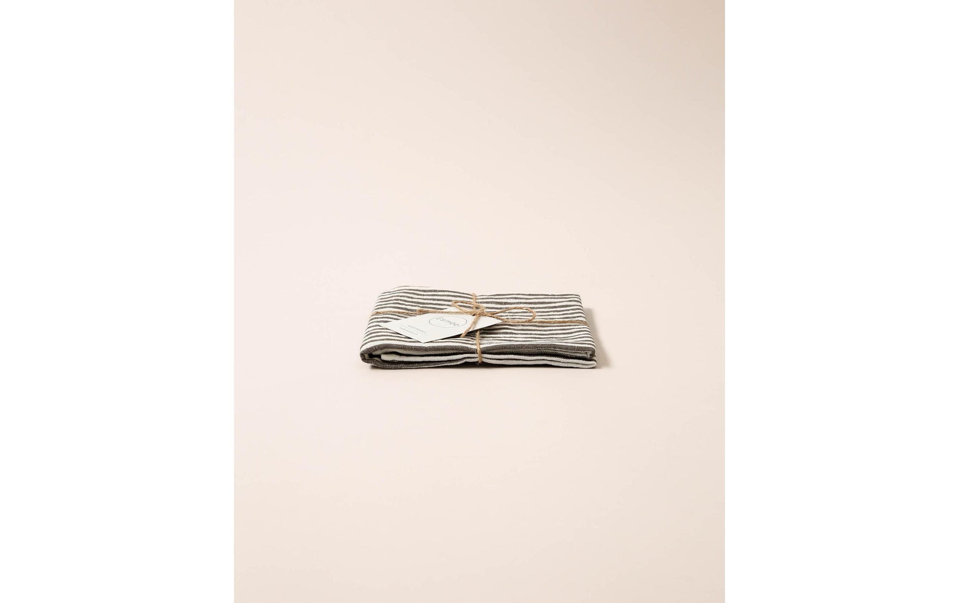 Esmée Küchentuch Louis – Grau, Weiss – 45 × 70 cm – Leinen/Bio-Baumwolle – 1 Stk.