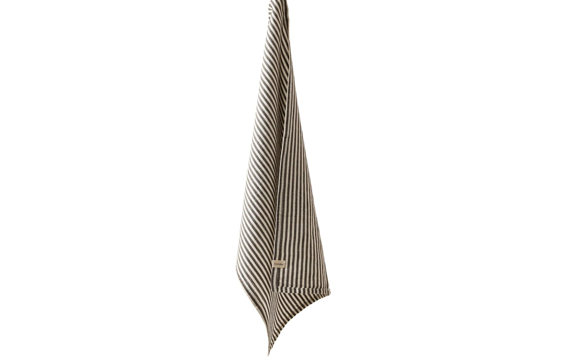 Esmée Küchentuch Louis – Grau, Weiss – 45 × 70 cm – Leinen/Bio-Baumwolle – 1 Stk.