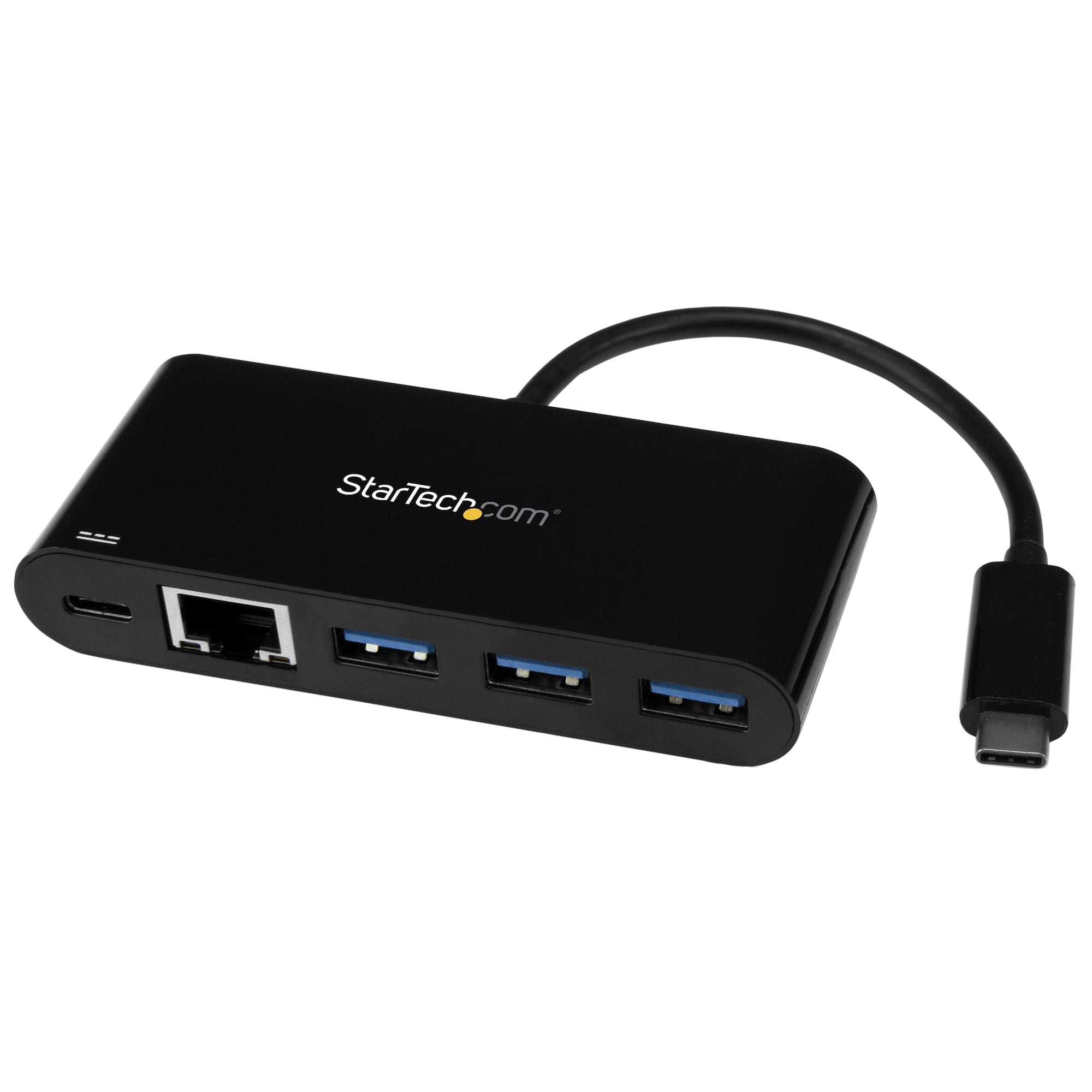 StarTech.com 3PT USB-Hub – USB-C, 3× USB-A, 60 W PD, GbE, für Windows/Mac/Linux