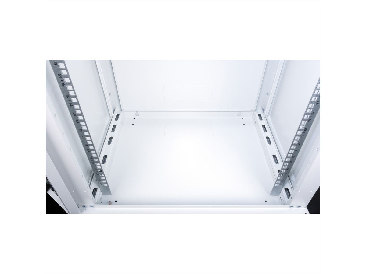ROLINE Basic Plus – 19" Wandverteiler 15U, IP20, abschliessbar, 600 × 450 × 779 mm, lichtgrau, Stahl