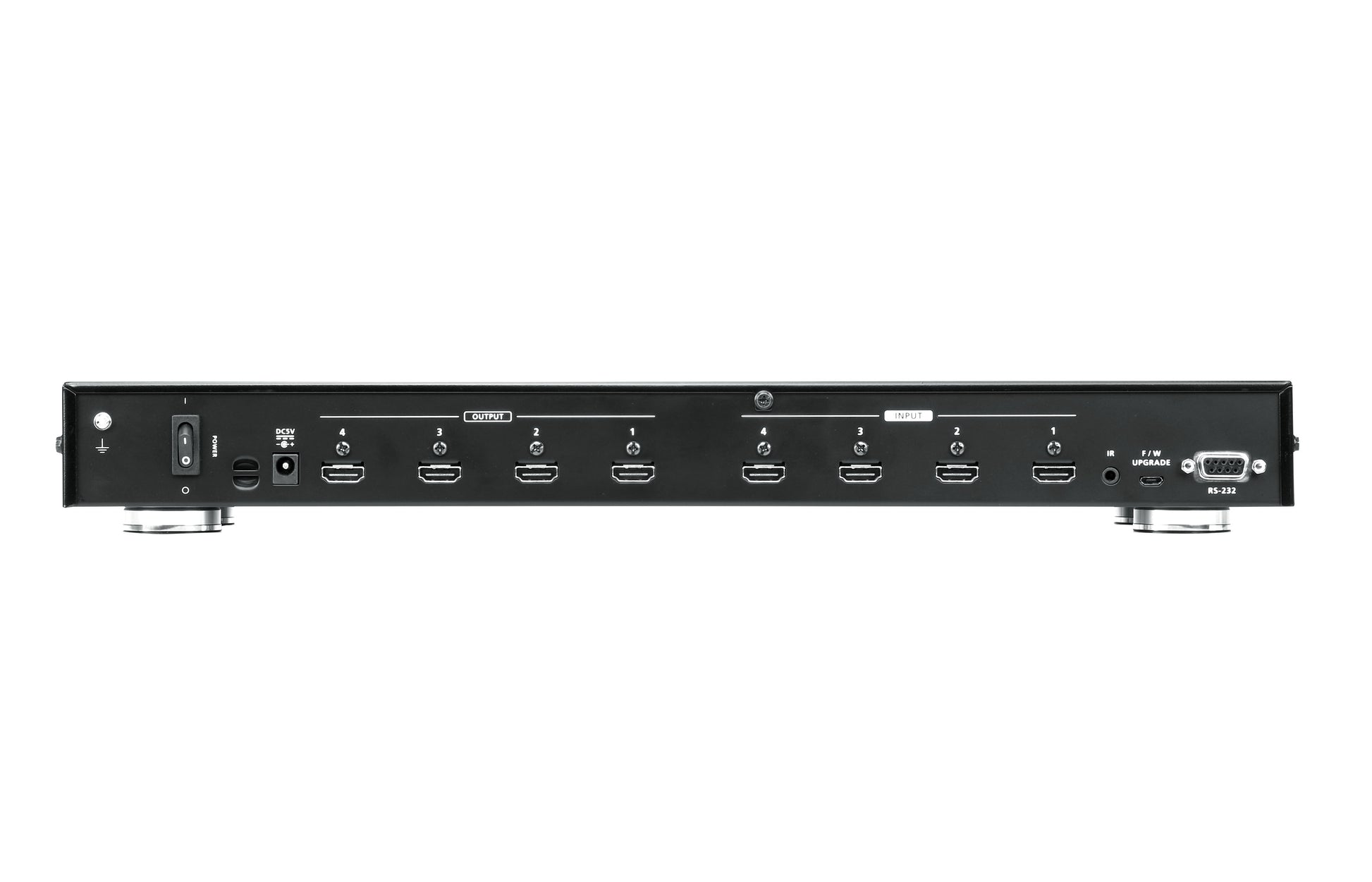 ATEN VM0404HA – HDMI Matrix, 4×4, 4K@60 Hz, 15 m, RS-232, IR, HDCP, Schwarz