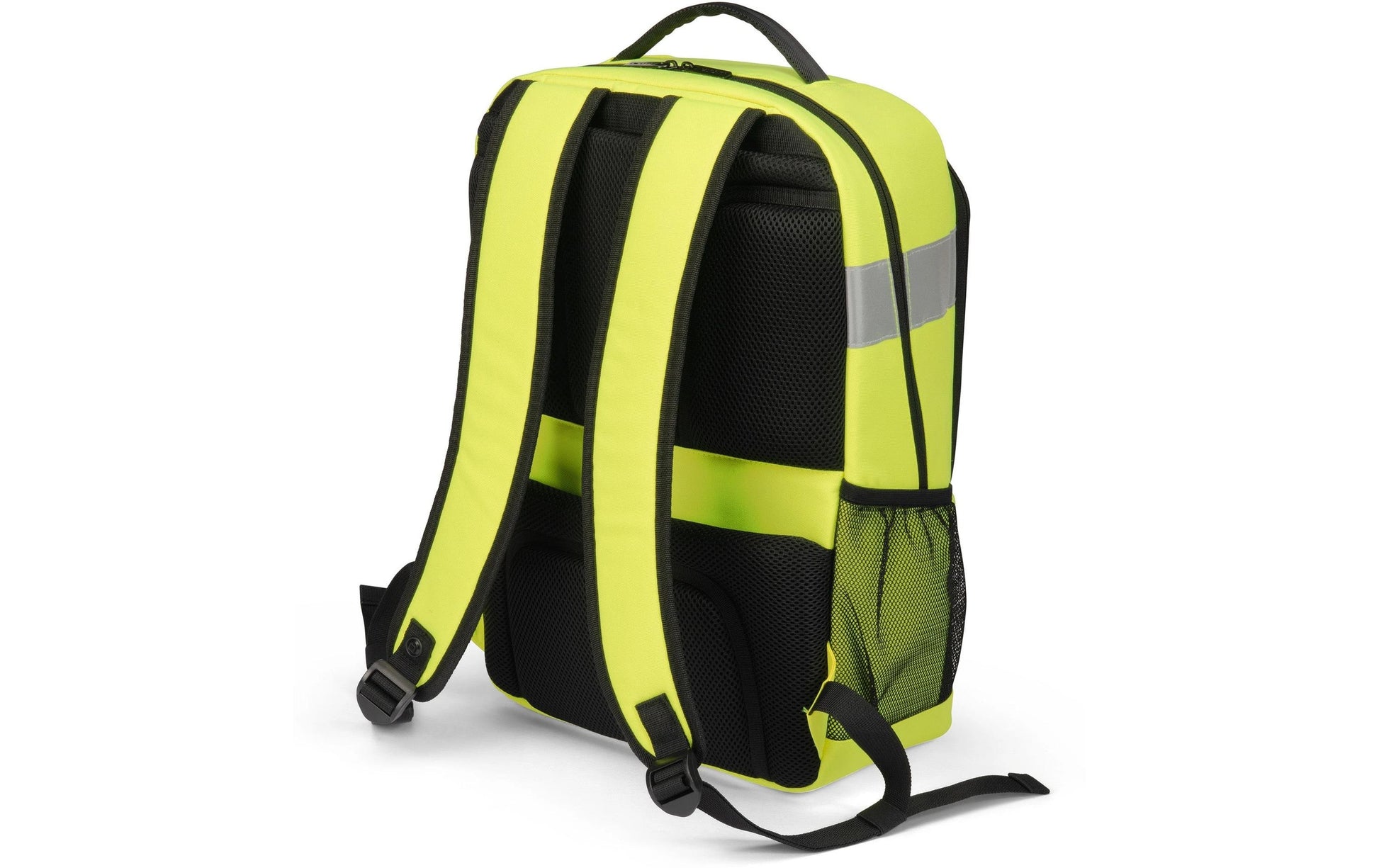 DICOTA Notebook-Rucksack – 24 l, rPET, Gelb/Schwarz, Reflektierende Elemente