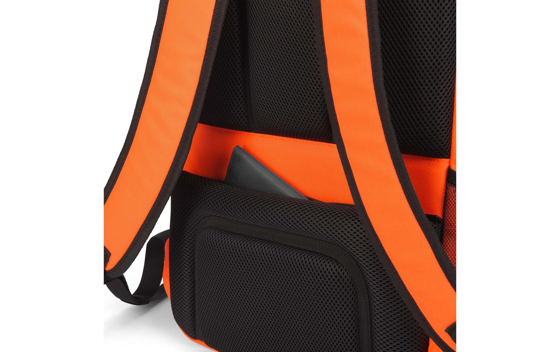 DICOTA P20471-18 – Notebook-Rucksack – für 16" Notebook, 24 l, rPET, schwarz/grau/orange