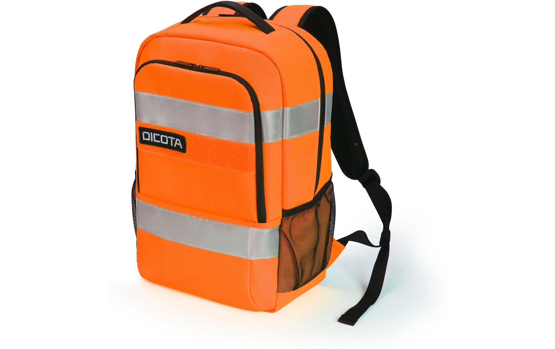 DICOTA P20471-18 – Notebook-Rucksack – für 16" Notebook, 24 l, rPET, schwarz/grau/orange