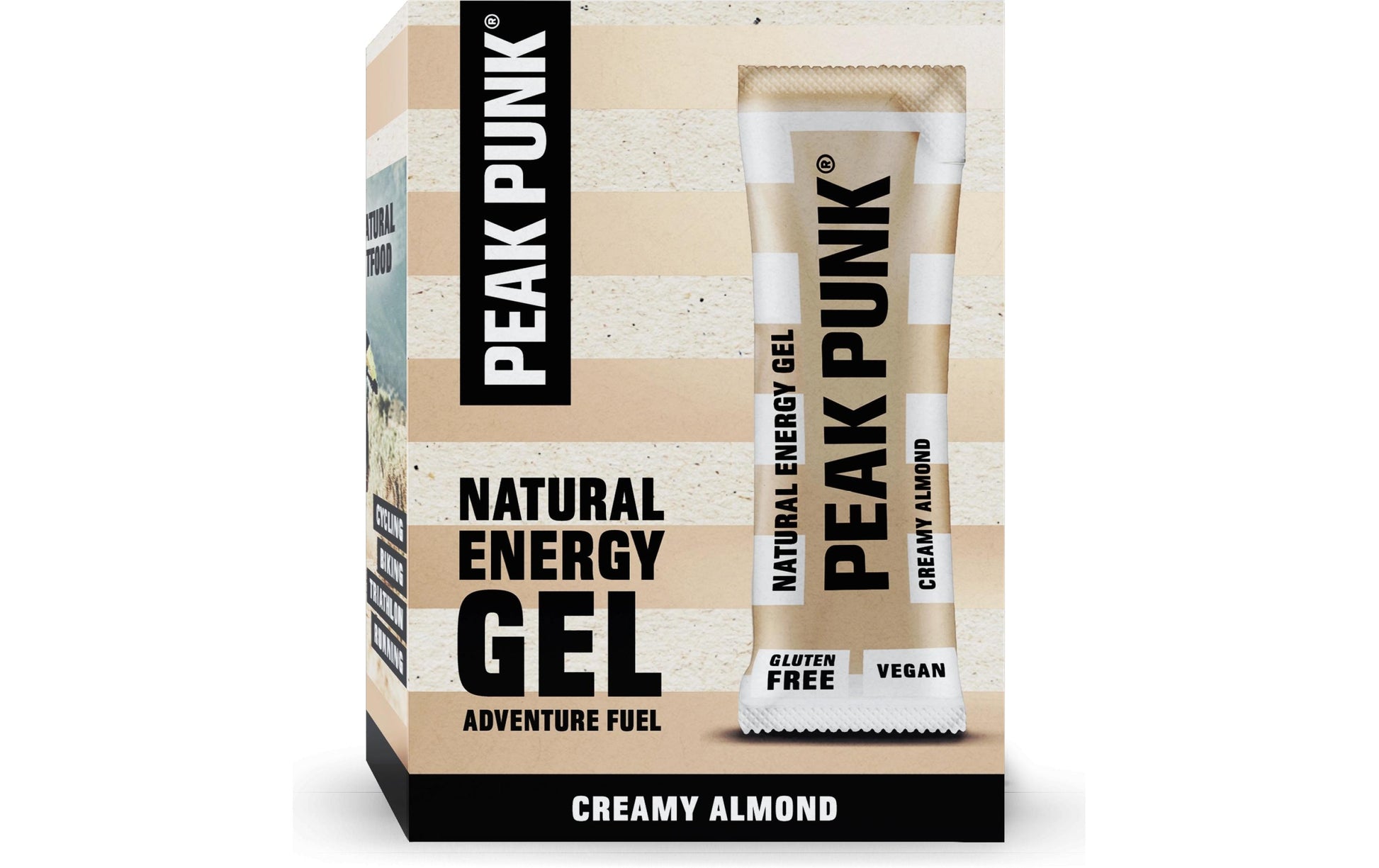 Peak punk Natural Energy Gel – Mandel, bio, glutenfrei – 25 ml