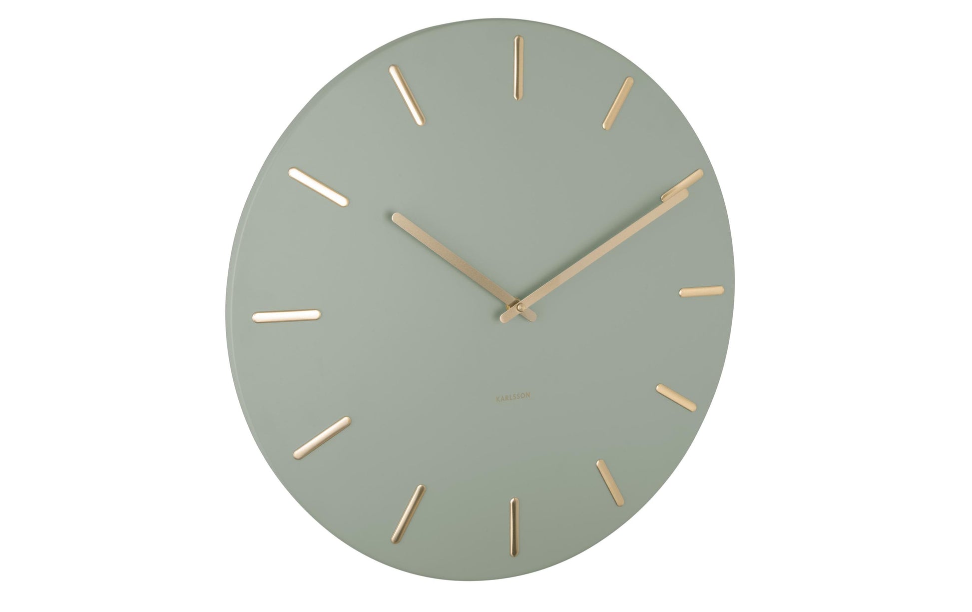 Karlsson Wanduhr Charm – Ø 45 cm, grün, Metall