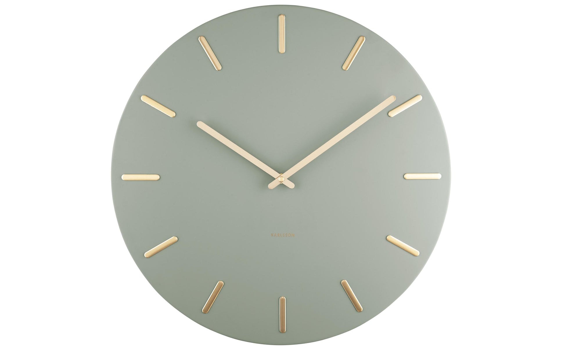 Karlsson Wanduhr Charm – Ø 45 cm, grün, Metall
