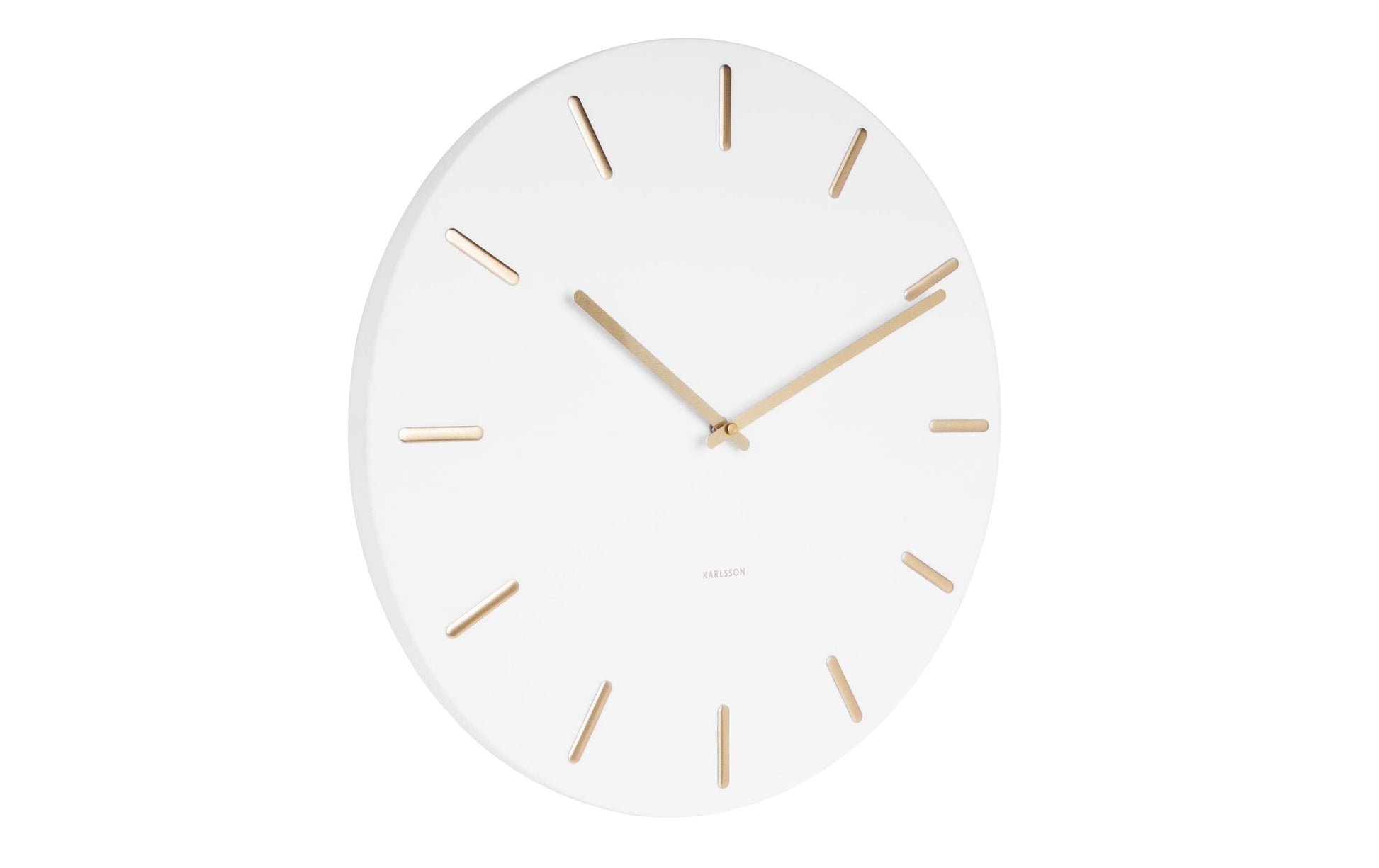 Karlsson Wanduhr Charm – Ø 45 cm, weiss, Metall