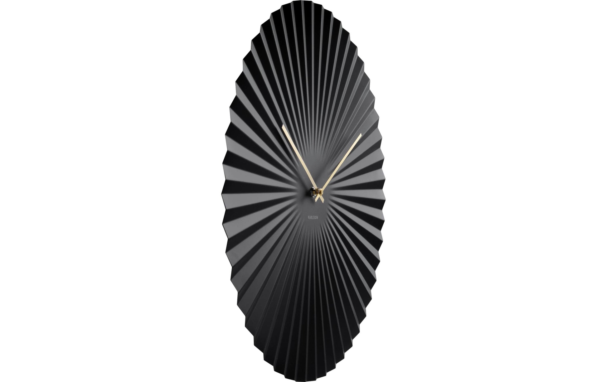 Karlsson Wanduhr Sensu XL – Ø 50 cm, schwarz, Metall