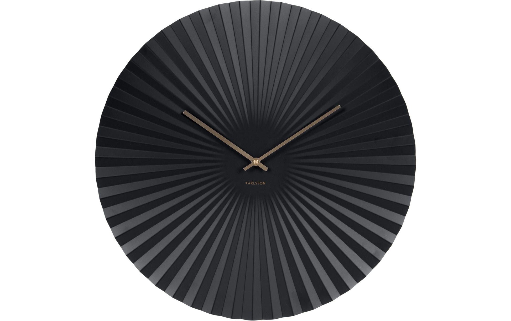 Karlsson Wanduhr Sensu XL – Ø 50 cm, schwarz, Metall