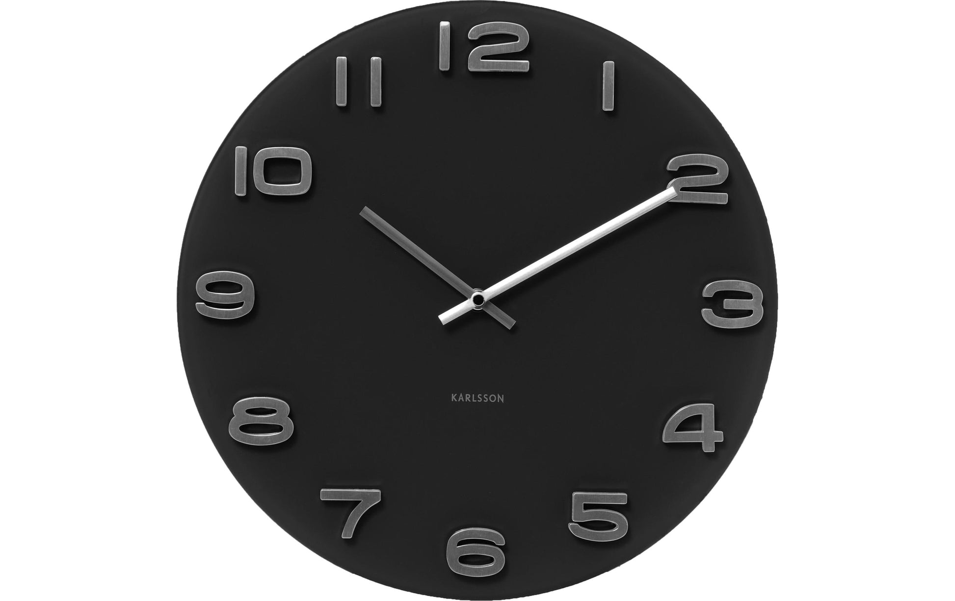 Karlsson Wanduhr Vintage Round – Wanduhr Vintage Round, Wandmodell Schwarz, Schwarz