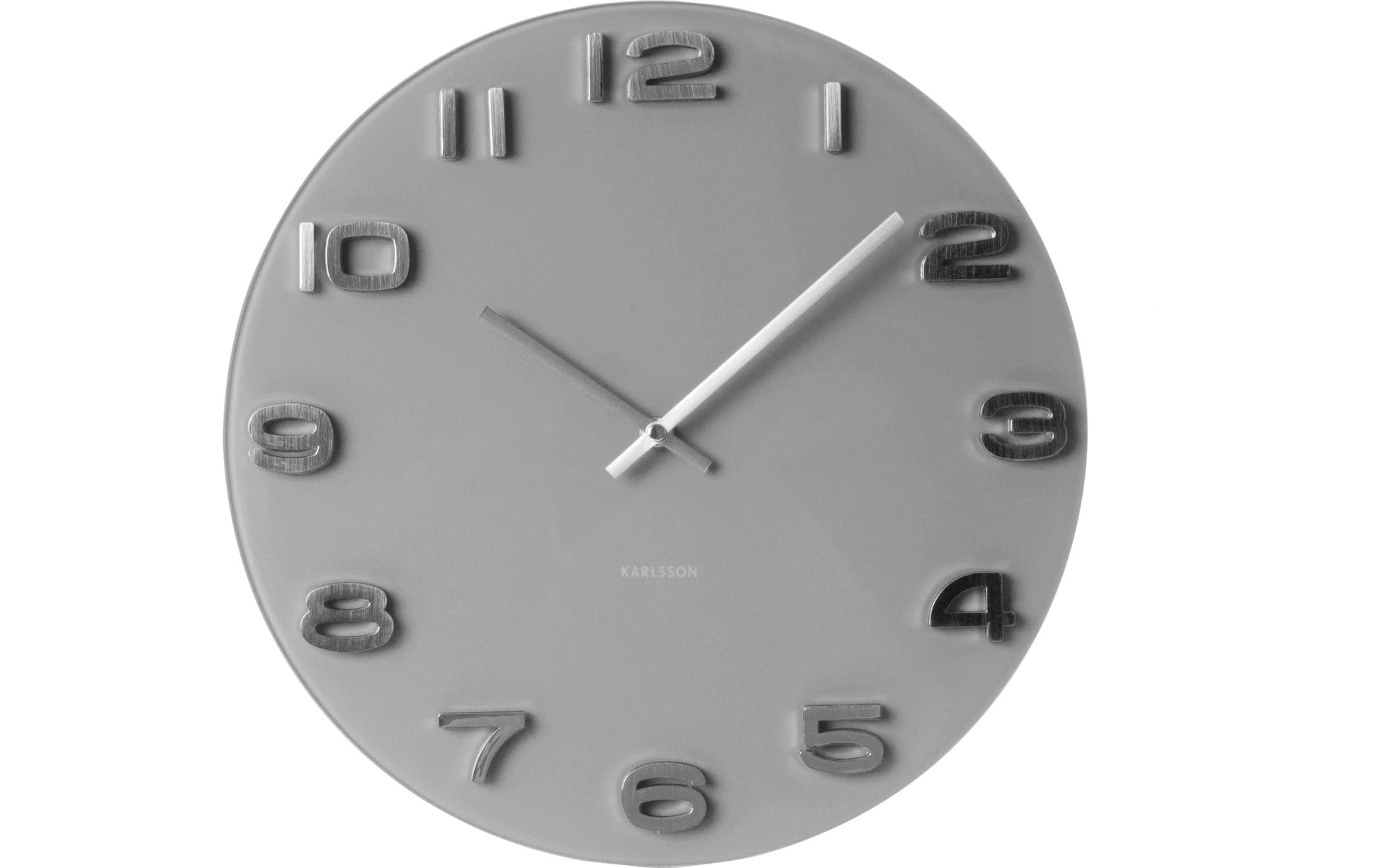 Karlsson Wanduhr Vintage Round – Quarzuhr, Grau
