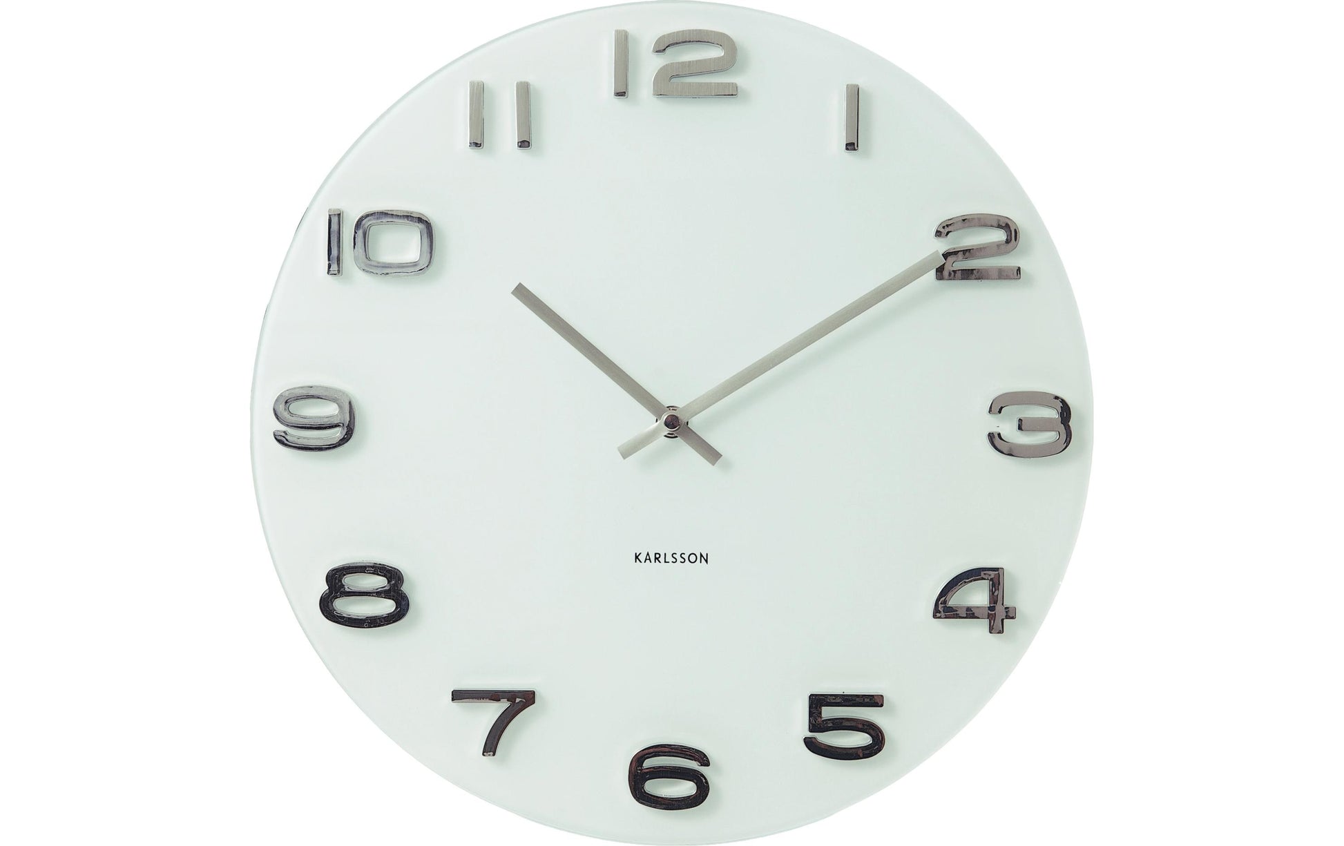 Karlsson Wanduhr Vintage Round – Wandmontage, Weiss