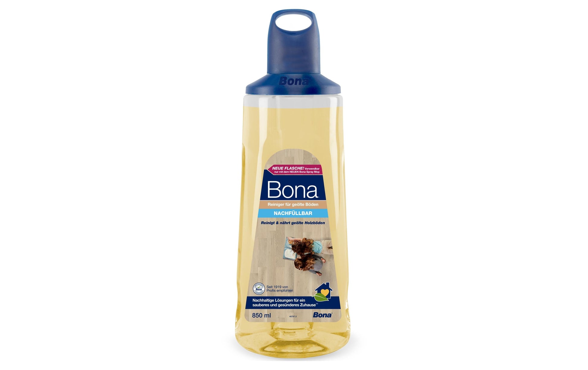 Bona WM700141032 Bodenreiniger für Parkett – Flüssigkeit, Kartusche – 0,85 l