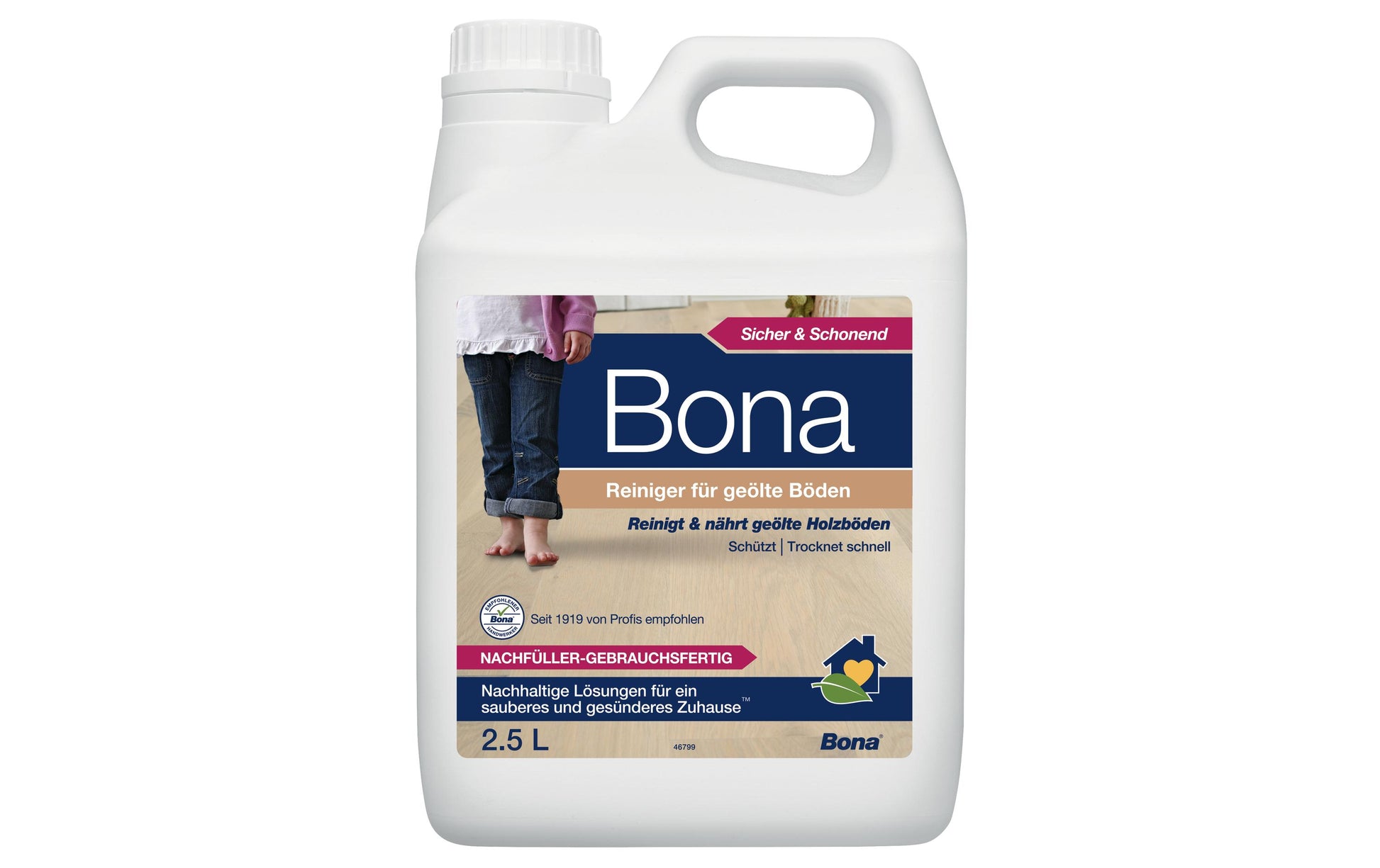 Bona Bodenreiniger Nachfüllpack für Parkett – 2,5 l