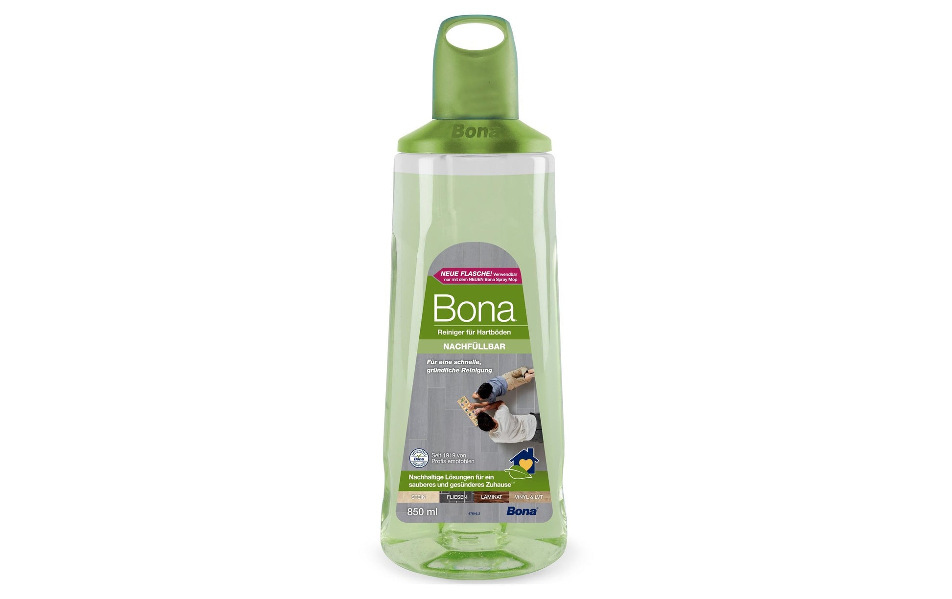 Bona Bodenreiniger Nachfüllpack für Hartböden – 850 ml