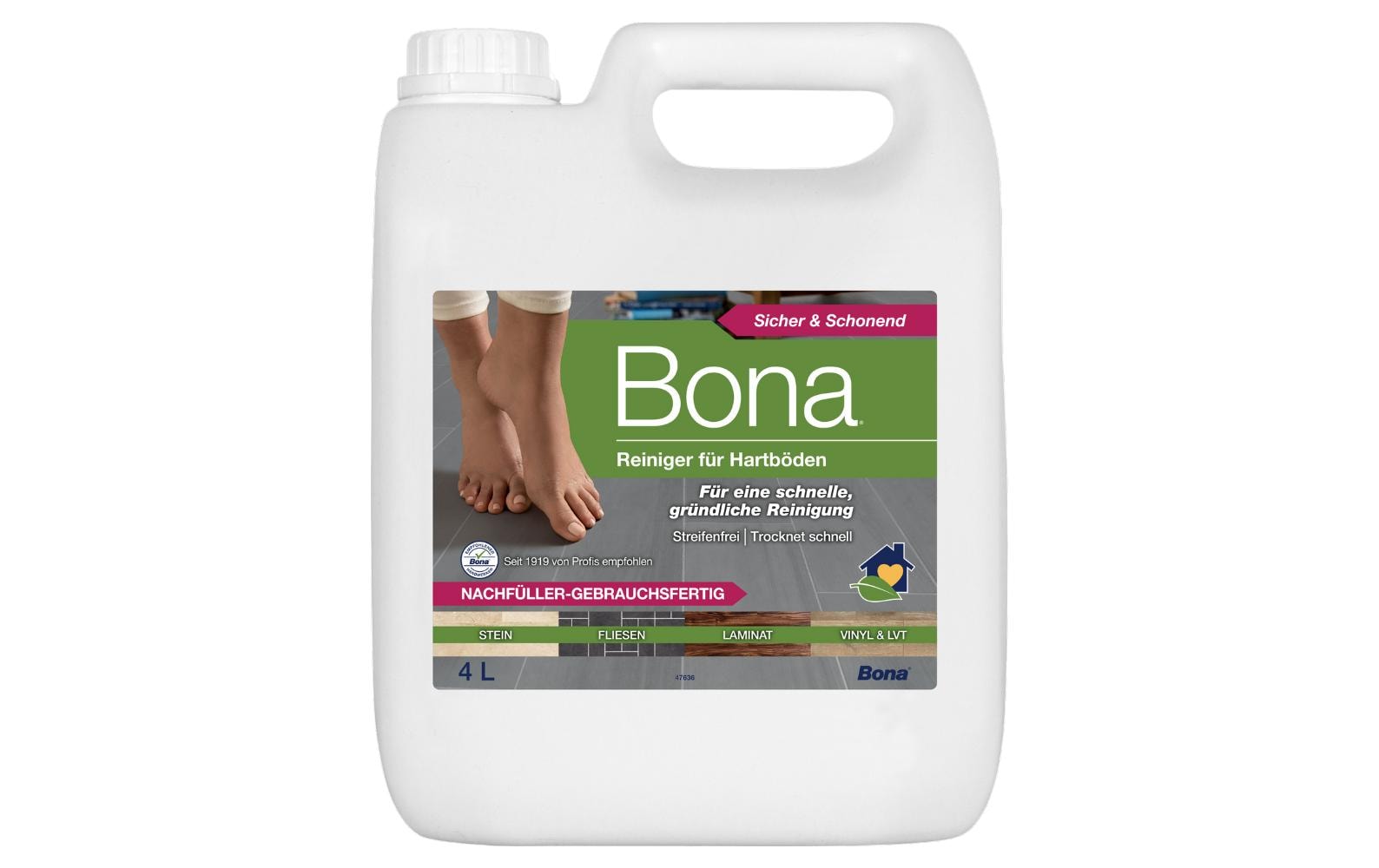 Bona Bodenreiniger für Hartböden – 4 l