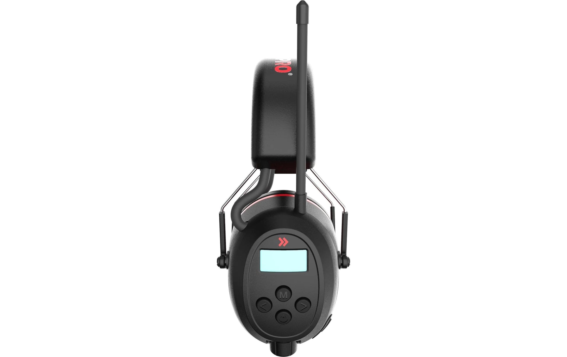 Perfectpro H-40 Elektronischer Kapselgehörschutz – Bluetooth, DAB+ – SNR 31 dB – Schwarz/Rot