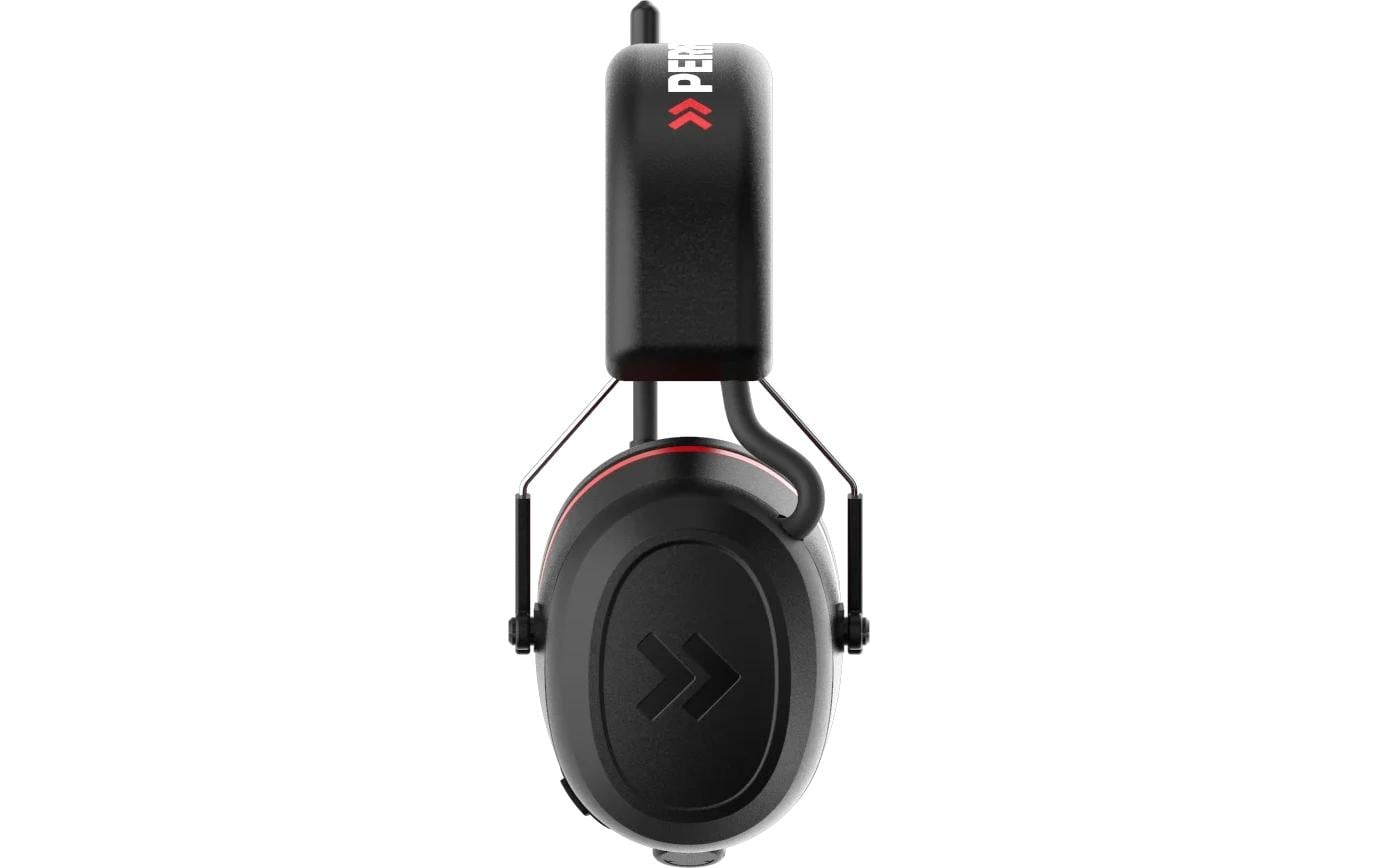 Perfectpro H-40 Elektronischer Kapselgehörschutz – Bluetooth, DAB+ – SNR 31 dB – Schwarz/Rot