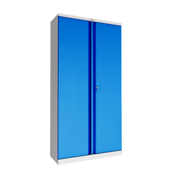 Phoenix Safe Co. Phoenix SCL1891 – Aktenschrank, abschliessbar, Stahl, 915 × 370 × 1'830 mm, lichtgrau/blau