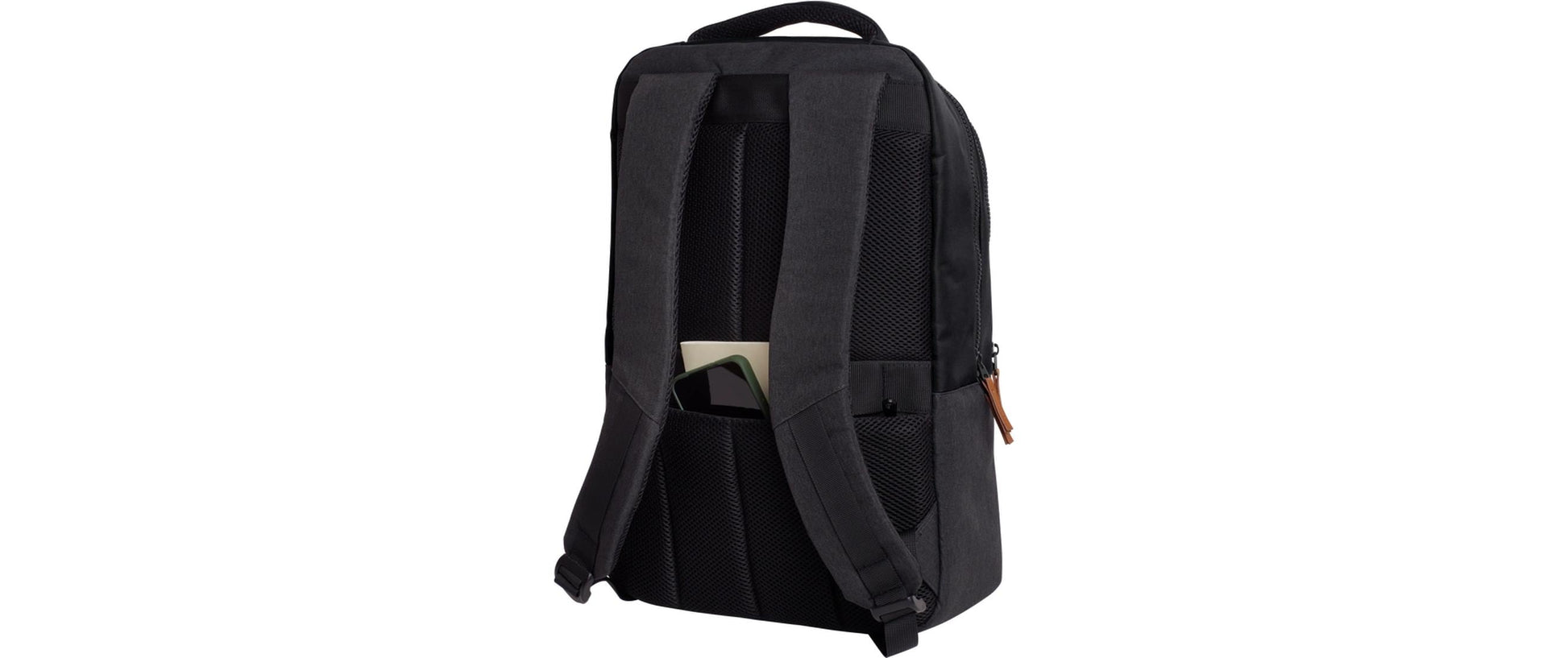 Trust Notebook-Rucksack Lisboa – 23 l, ergonomisch gepolstert, rPET-Polyester – Schwarz, 165 × 300 × 460 mm