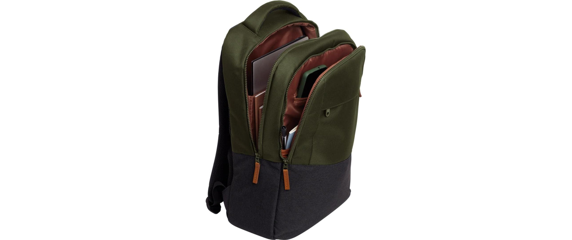Trust Lisboa Notebook-Rucksack – für Notebooks bis 16", 23 l, recyceltes PET (rPET), grün