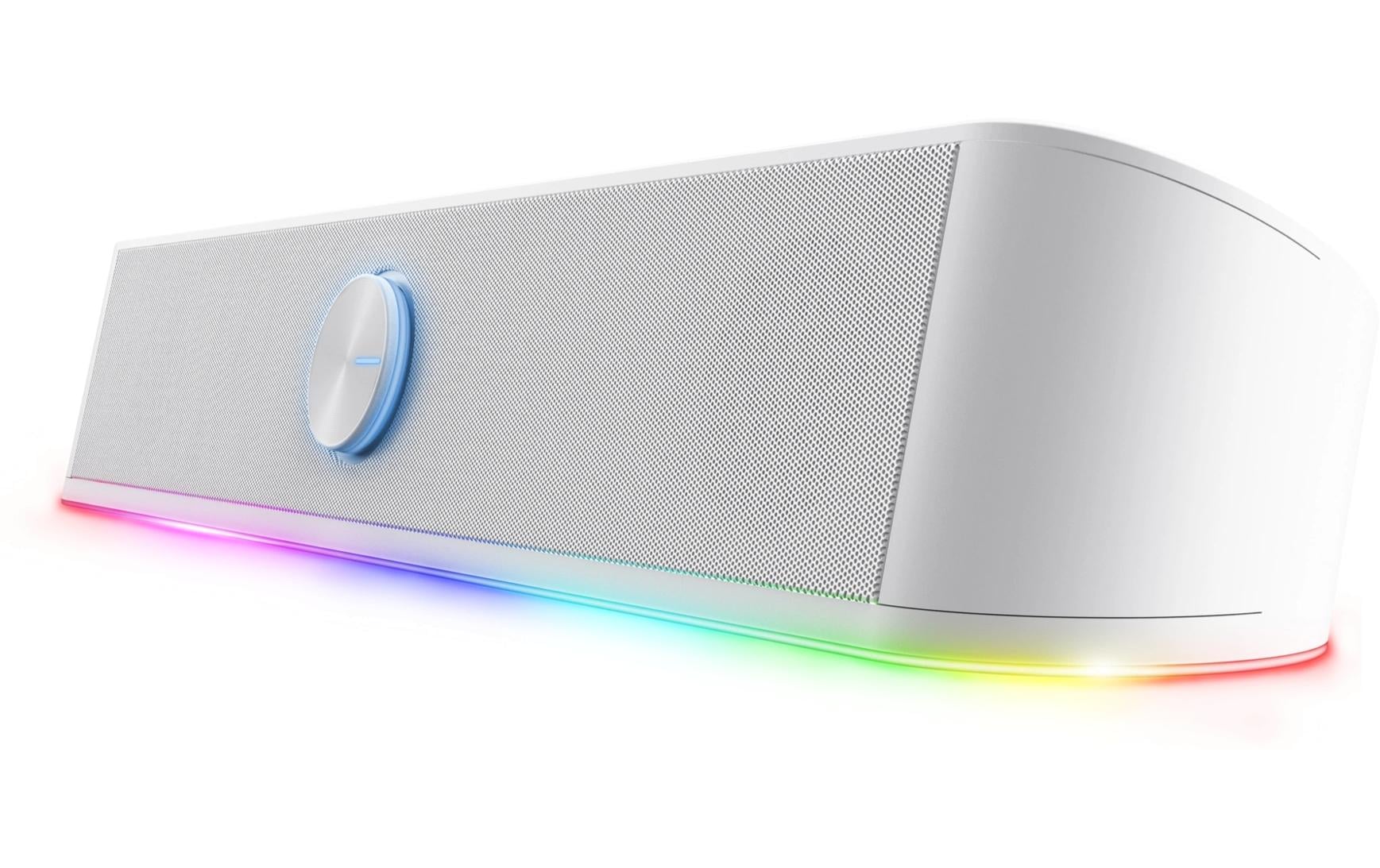 Trust GXT 619 Thorne – Soundbar – 2.0, 6 W, USB, 3,5 mm Klinke, Weiss
