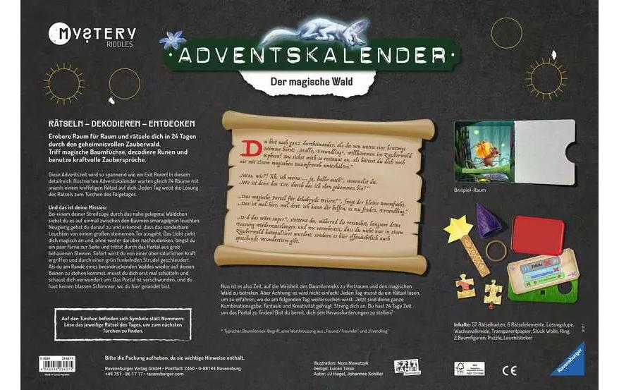 Ravensburger Adventskalender Mystery Der magische Wald – ab 10 Jahren
