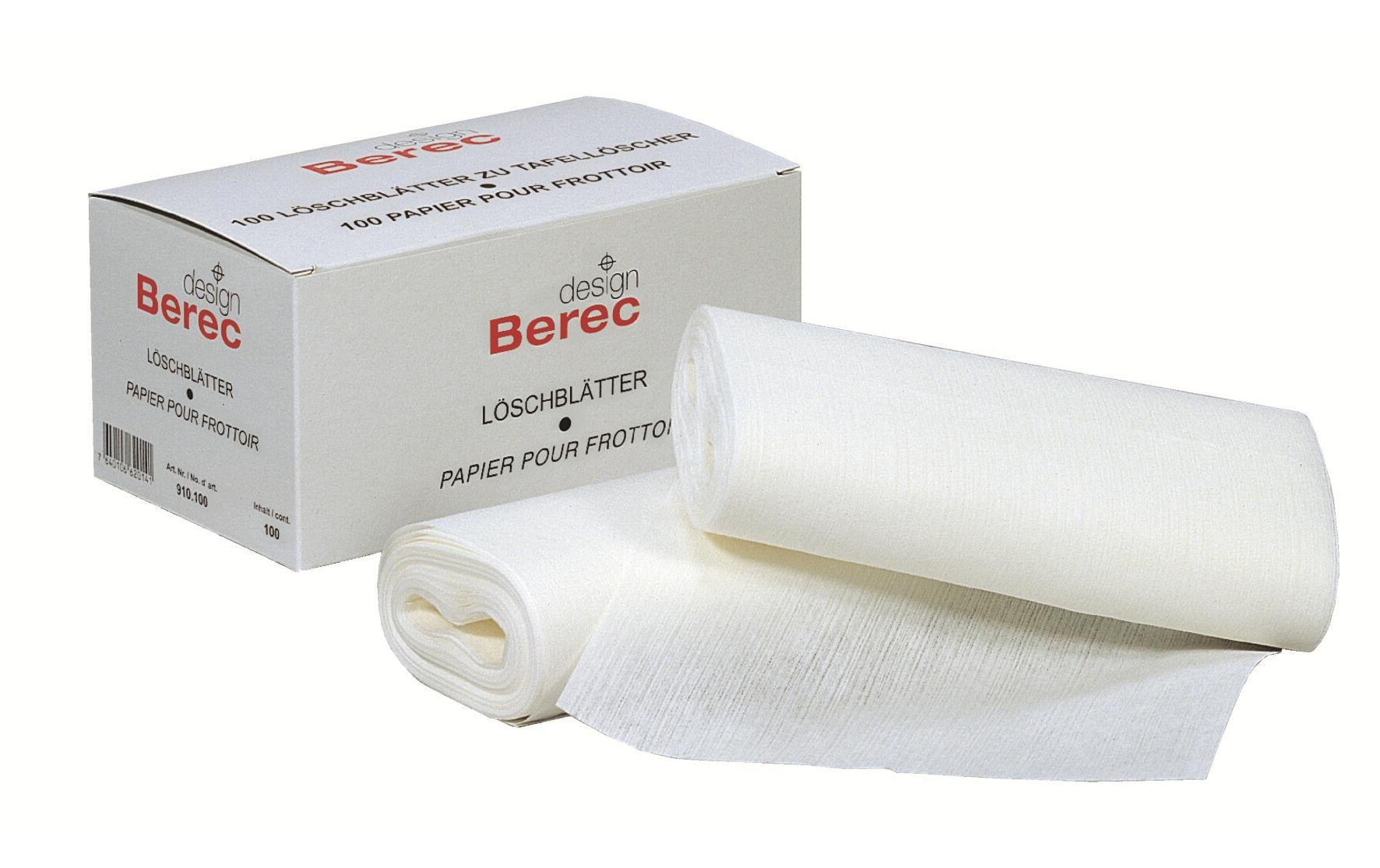 BEREC Löschpapier – Weiss, 100 Blatt