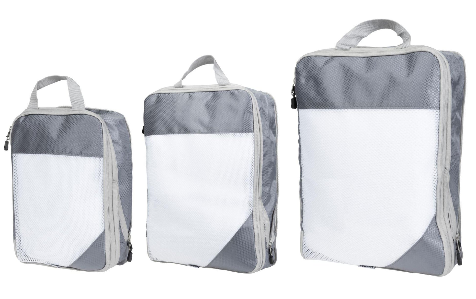 KOOR Packhilfen-Set – mit Reissverschluss, mit Tragegriff – 30 l – Grau, Polyester – 4-teilig