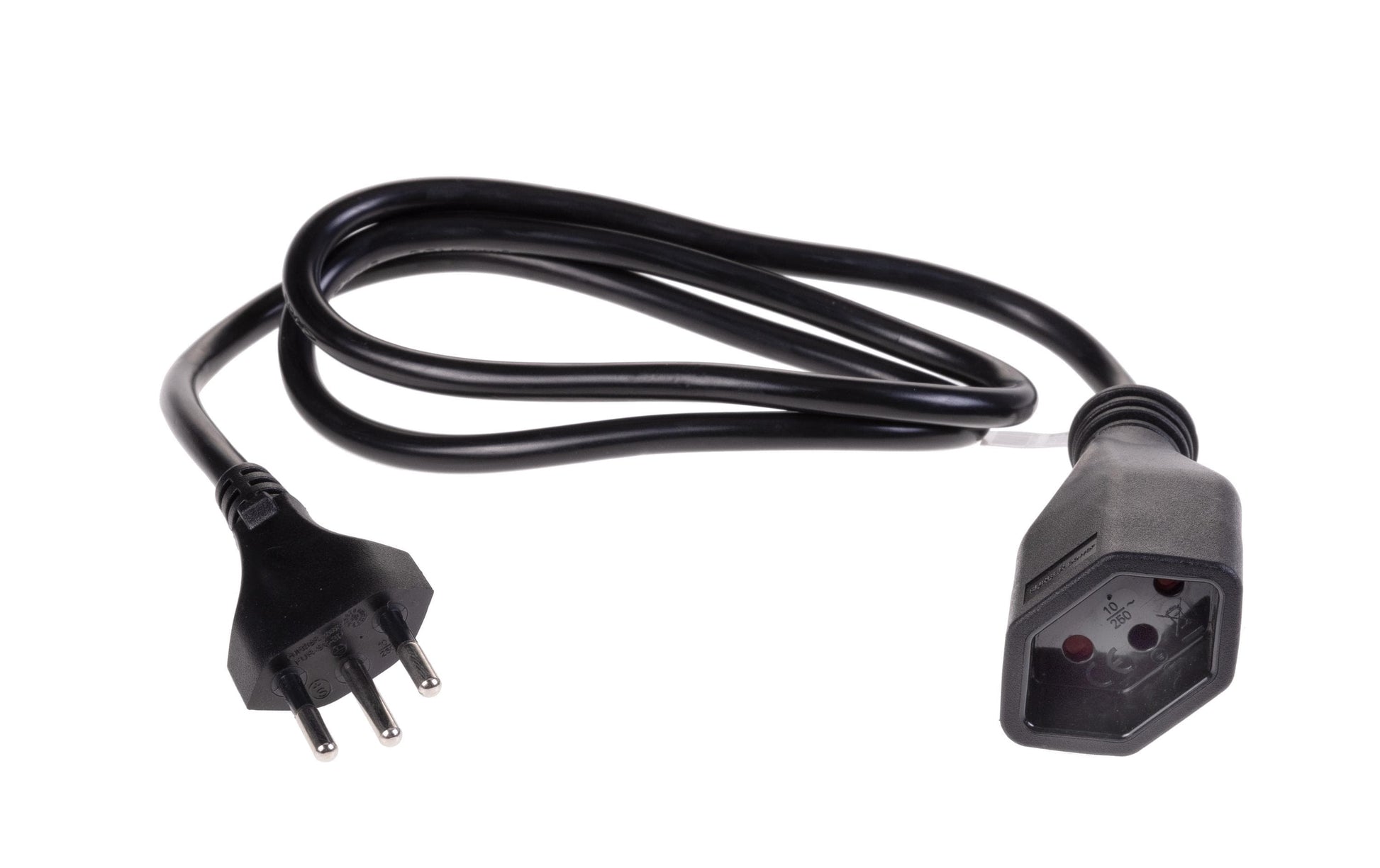 Furber. Verlängerungskabel – T12–T13, 1 m, H05VV-F 3×1 mm², schwarz