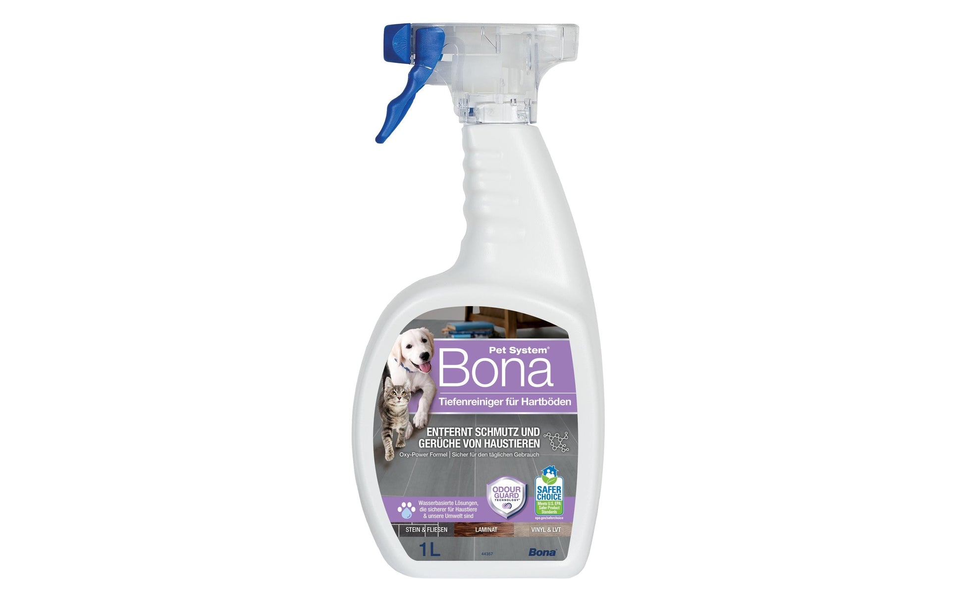 Bona Bodenreiniger für Keramikfliese, Laminat, Stein – Flüssigkeit – 1 l
