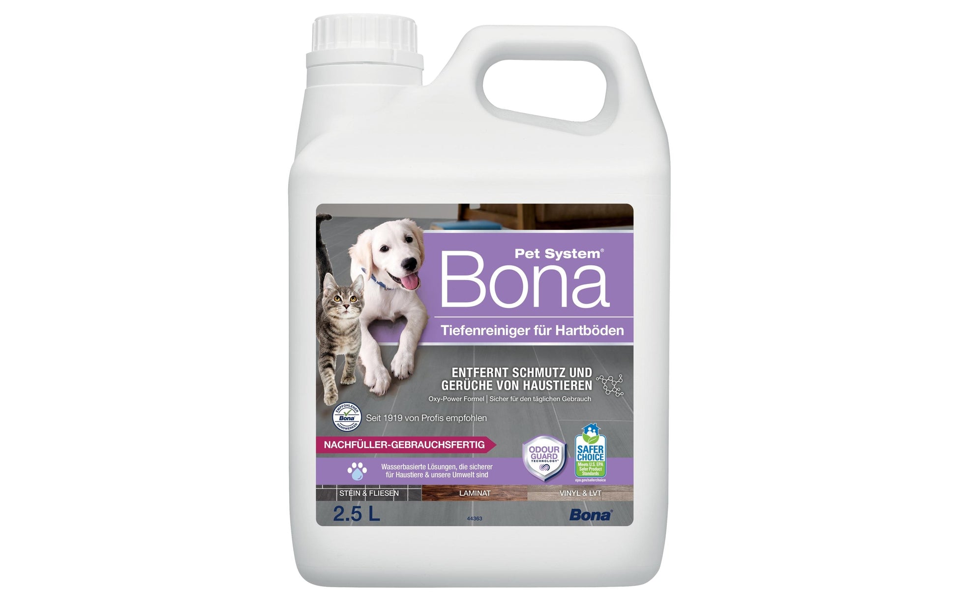 Bona Tiefenreiniger Bodenreiniger für Keramikfliese/Laminat/Stein – Flüssigkeit, Kanister – 2,5 l