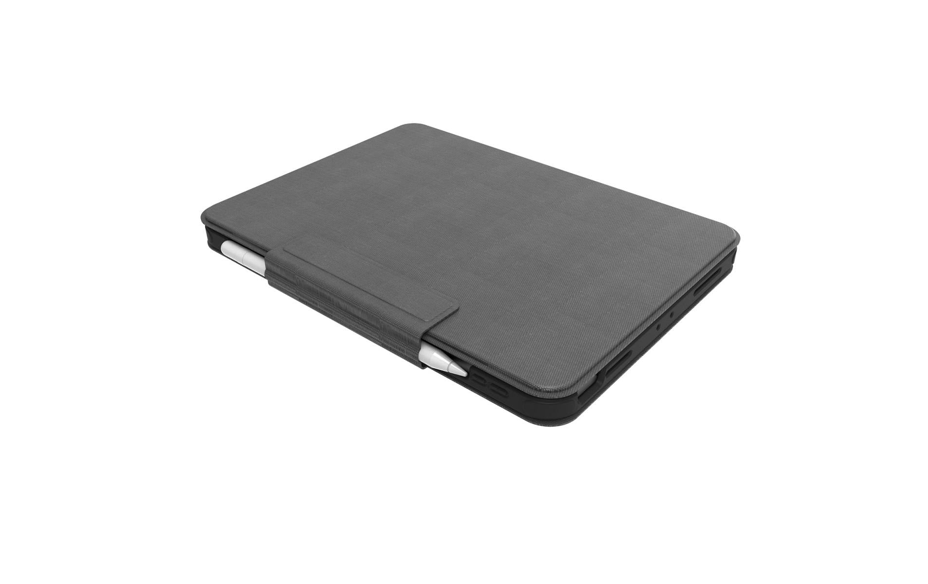 4smarts Tastatur-Case für iPad 10,9" (10. Gen.) – Smart Connector, QWERTZ (CH) – Schwarz